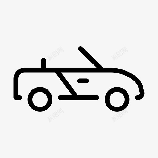 敞篷车运输旅行图标svg_新图网 https://ixintu.com 敞篷车 旅行 运输