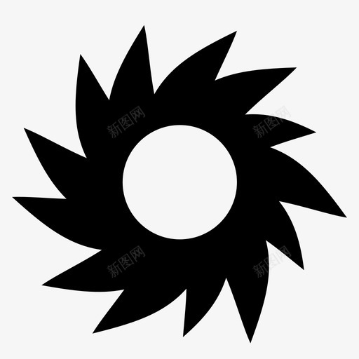 花盛开自然图标svg_新图网 https://ixintu.com 盛开 自然 花 花瓣 装饰