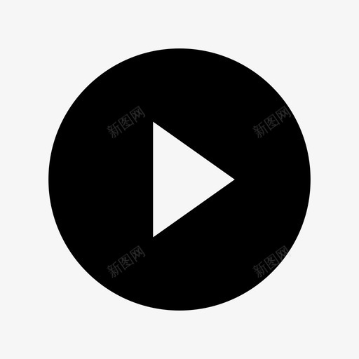 播放物料基本界面图标svg_新图网 https://ixintu.com 播放 物料基本界面