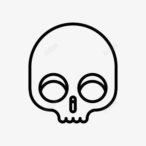 可怕的头骨恐怖的头骨万圣节的骨头图标svg_新图网 https://ixintu.com 万圣节的骨头 可怕的万圣节人物 可怕的头骨 恐怖的头骨