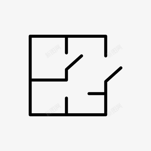 平面图方案图图标svg_新图网 https://ixintu.com 平面图 房地产企业薄 方案图 设计图