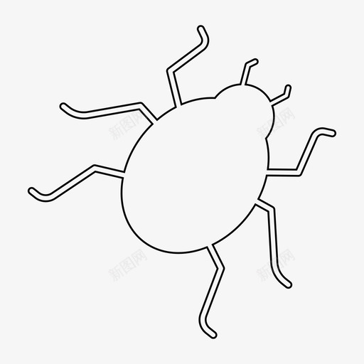 虫子动物甲虫图标svg_新图网 https://ixintu.com 动物 昆虫 甲虫 虫子 蟑螂