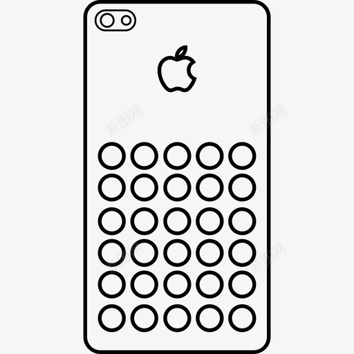 IPhone背面有外壳技术智能设备图标svg_新图网 https://ixintu.com IPhone背面有外壳 技术 智能设备