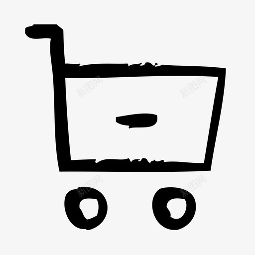 购物车应用程序界面图标svg_新图网 https://ixintu.com web 应用程序 界面 草图 购物车 软件