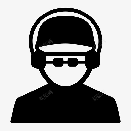 音乐节目主持人迪斯科dj图标svg_新图网 https://ixintu.com dj peoplesolid 电子音乐 迪斯科 音乐节目主持人