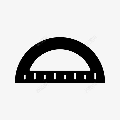 量角器数学集合图标svg_新图网 https://ixintu.com 教育2 数学 正方形 量角器 集合