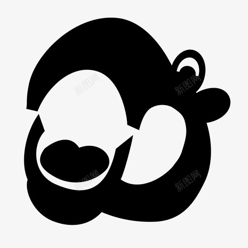 河马非洲动物图标svg_新图网 https://ixintu.com 动物 哺乳动物 水生 河流 河马 非洲