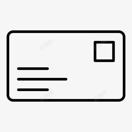 信封信件留言图标svg_新图网 https://ixintu.com 信件 信封 明信片 留言
