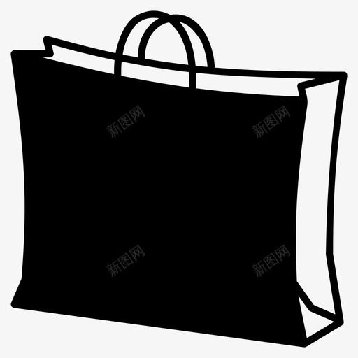 购物袋网店纸袋图标svg_新图网 https://ixintu.com 纸袋 网店 购物 购物袋