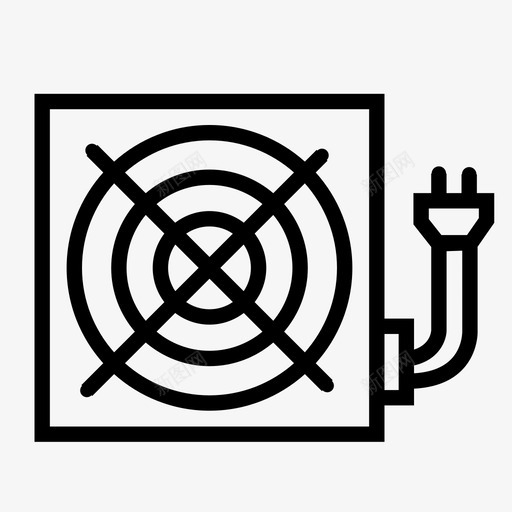 电源计算机pc图标svg_新图网 https://ixintu.com pc pc零件 psu 电源 计算机