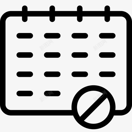 日历块业务图标svg_新图网 https://ixintu.com 业务 块 复选标记 日历 日历1 日期 管理