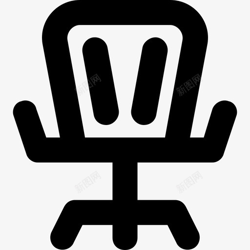 椅子家具办公室图标svg_新图网 https://ixintu.com 办公室 家具 座位 旅行和地点平滑线图标 椅子 转椅