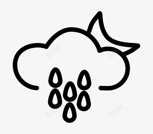 rainy nightsvg_新图网 https://ixintu.com rainy night