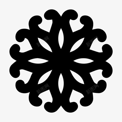 抽象的花装饰象征图标svg_新图网 https://ixintu.com 抽象的花 装饰 象征