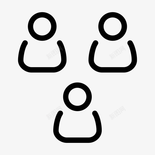 团队焦点小组小组工作图标svg_新图网 https://ixintu.com 团队 小组工作 焦点小组 符号