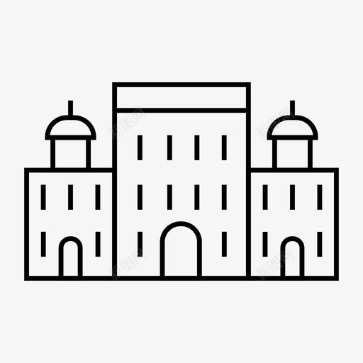 塔什干建筑地标图标svg_新图网 https://ixintu.com 地标 塔什干 建筑 旅游 纪念碑 首都世界地标线
