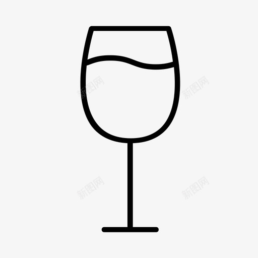 酒杯饮料侍酒师图标svg_新图网 https://ixintu.com 侍酒师 酒杯 酿酒 饮料