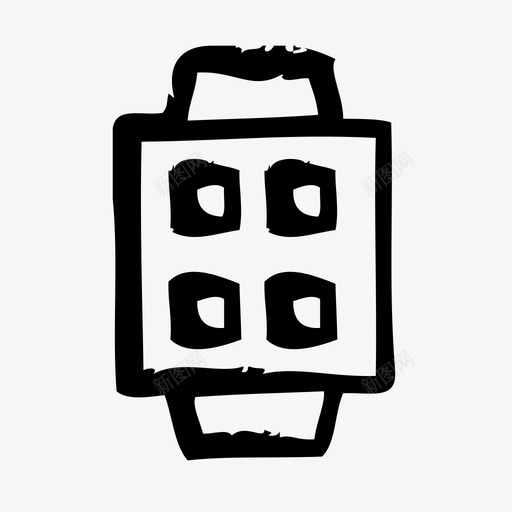 智能手表设备电子产品图标svg_新图网 https://ixintu.com 小工具 手表设计图纸 智能手表 电子产品 硬件 草图 设备