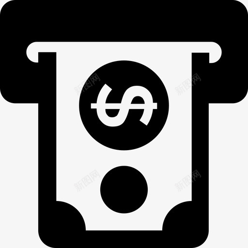 交易自动取款机银行图标svg_新图网 https://ixintu.com 交易 现金取款 自动取款机 银行 银行和金融实体图标