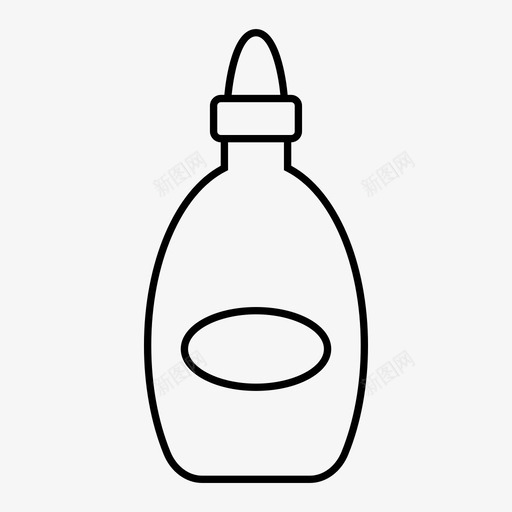 酱汁瓶调味品食品图标svg_新图网 https://ixintu.com 塑料 番茄酱 调味品 酱汁瓶 食品