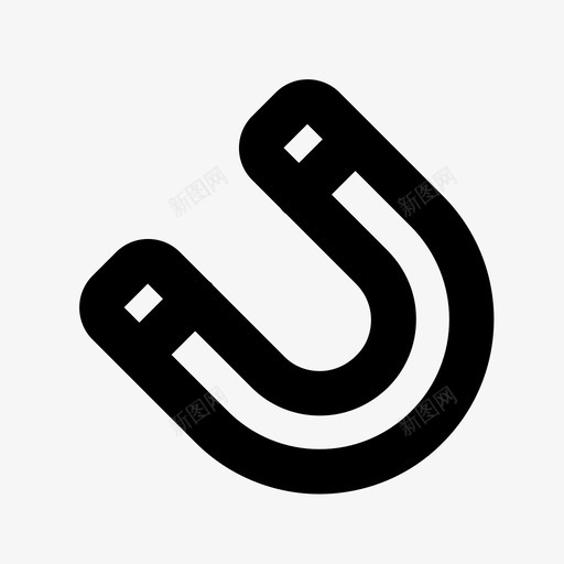 磁铁马蹄铁图标svg_新图网 https://ixintu.com 磁铁 马蹄铁