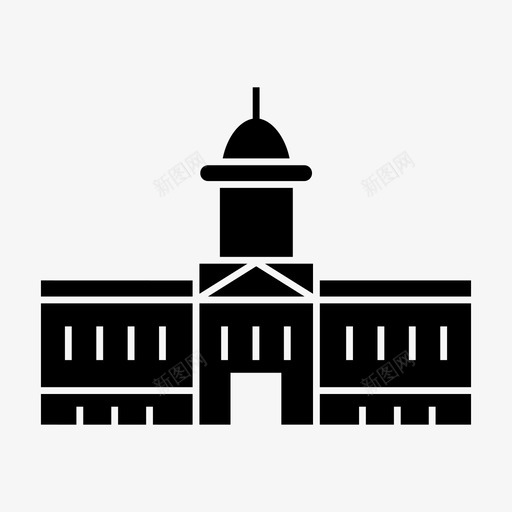 肯塔基州建筑地标图标svg_新图网 https://ixintu.com 地标 建筑 旅游 纪念碑 肯塔基州 首都世界地标符号