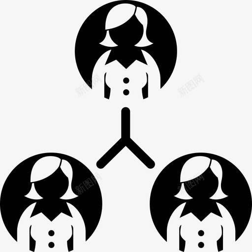 老板直接雇员企业雇员图标svg_新图网 https://ixintu.com 企业 女主管 妇女 老板直接雇员 雇员