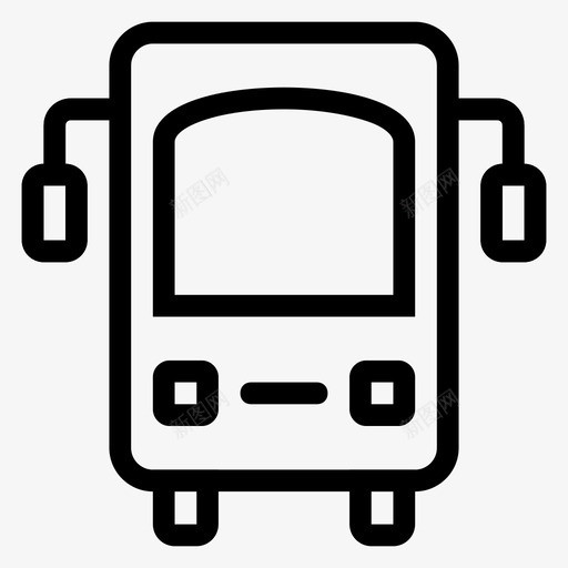 公共汽车商务交通图标svg_新图网 https://ixintu.com 交通 公共汽车 商务 教育线路图标 旅行 车辆