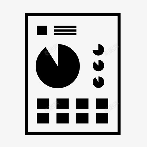 应收账款财务报告文书工作图标svg_新图网 https://ixintu.com 应收账款 文书工作 文件和报告 财务报告 饼图
