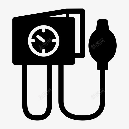 血压计血压压力工具图标svg_新图网 https://ixintu.com 医药保健品 压力工具 血压 血压计