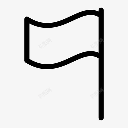 旗子目的地旗旗杆图标svg_新图网 https://ixintu.com 别针旗 定位旗 旗子 旗杆 目的地旗