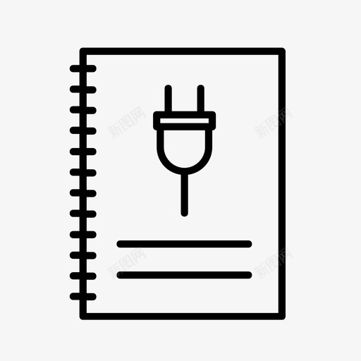 动力手册电工技师图标svg_新图网 https://ixintu.com 动力手册 技师 电工