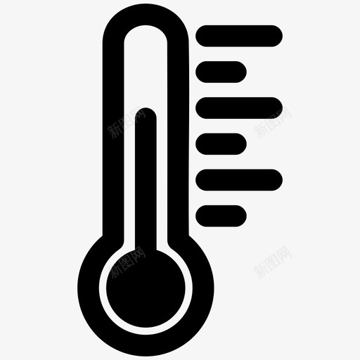 温度计气候室温图标svg_新图网 https://ixintu.com 天气 室温 气候 温度计 温标