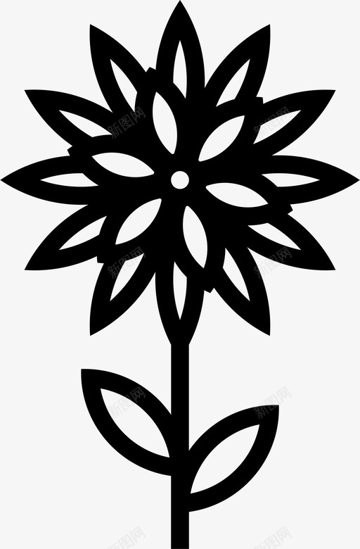 花自然春天图标svg_新图网 https://ixintu.com 春天 简单的花 自然 花