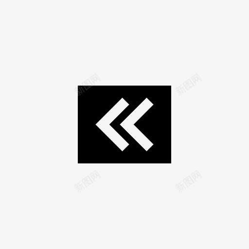 后退返回左箭头图标svg_新图网 https://ixintu.com 上一个 后退 导航工具 左箭头 返回
