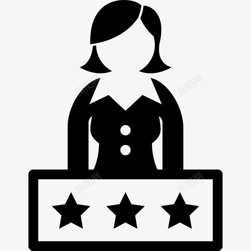 首席执行官老板高管图标svg_新图网 https://ixintu.com 女性 女性高管 老板 首席执行官 高管