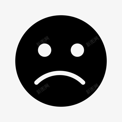 悲伤表情表情符号情绪图标svg_新图网 https://ixintu.com 悲伤表情 情绪 普遍 表情符号