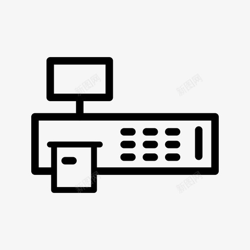 帐单机现金发票图标svg_新图网 https://ixintu.com 发票 帐单机 现金 电子设备