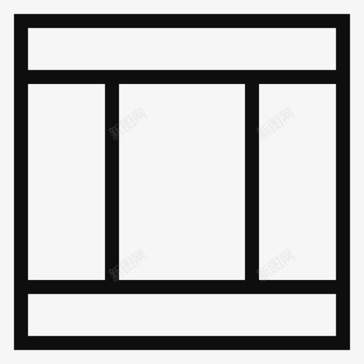 布局界面页面图标svg_新图网 https://ixintu.com web 布局 布局线图标 幻灯片 模板 界面 页面