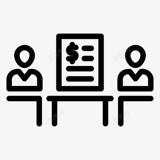 商务合同协议文件图标svg_新图网 https://ixintu.com 业务条线 会议 协议 商务合同 文件