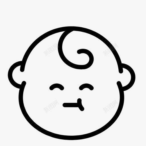 宝贝可爱表情图标svg_新图网 https://ixintu.com 可爱 宝贝 宝贝表情 脸 表情