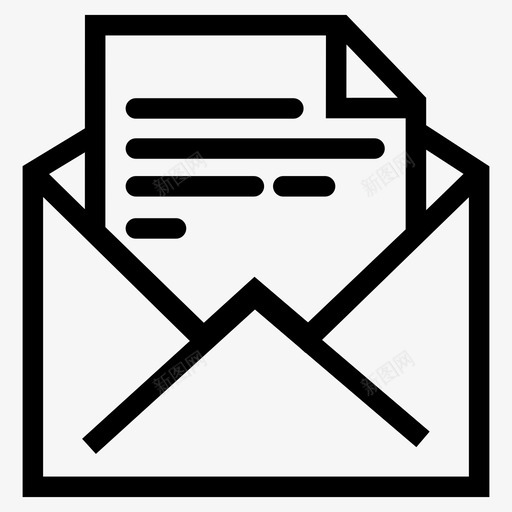 阅读邮件电子邮件内容信封图标svg_新图网 https://ixintu.com 信件 信封 提纲收集 电子邮件内容 邮件附件 阅读邮件