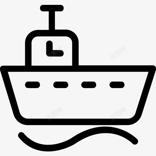 船帆船游艇图标svg_新图网 https://ixintu.com 帆船 汽车平滑线图标 游艇 船