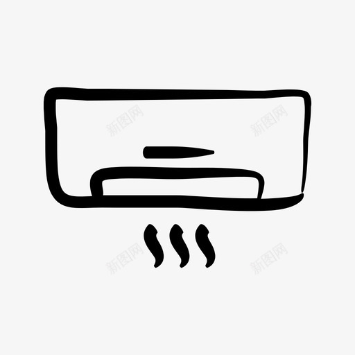 空调电器制冷图标svg_新图网 https://ixintu.com 制冷 手拉 暖 电 电器 空调