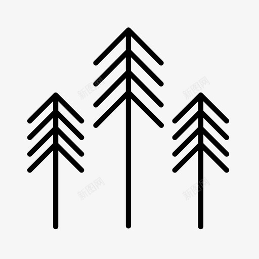 树木高山国家公园图标svg_新图网 https://ixintu.com 保护区 国家公园 树木 高山