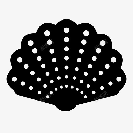 牡蛎贝壳海贝图标svg_新图网 https://ixintu.com 海贝 牡蛎 贝 贝壳