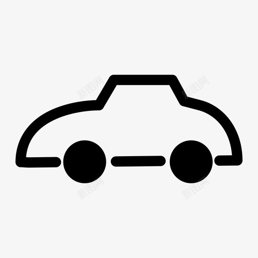 汽车轿车交通工具图标svg_新图网 https://ixintu.com 交通工具 汽车 车辆 轿车