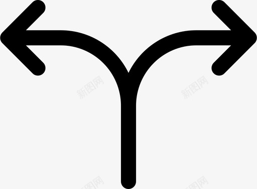 十字路口备降场分流区图标svg_新图网 https://ixintu.com 分区 分流区 十字路口 备降场 流程 箭头和方框 路线