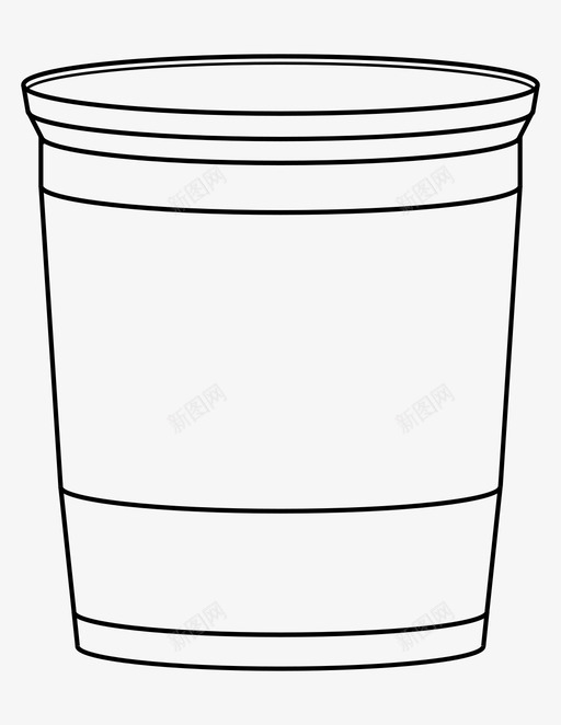 塑料杯容器形状图标svg_新图网 https://ixintu.com 塑料杯 容器 形状 独奏 独奏杯