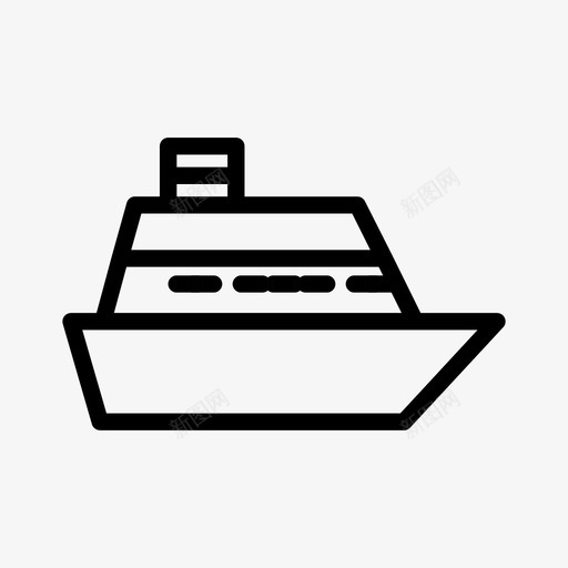 邮轮独家海上图标svg_新图网 https://ixintu.com 旅行 旅行和设施 海上 独家 轮船 邮轮
